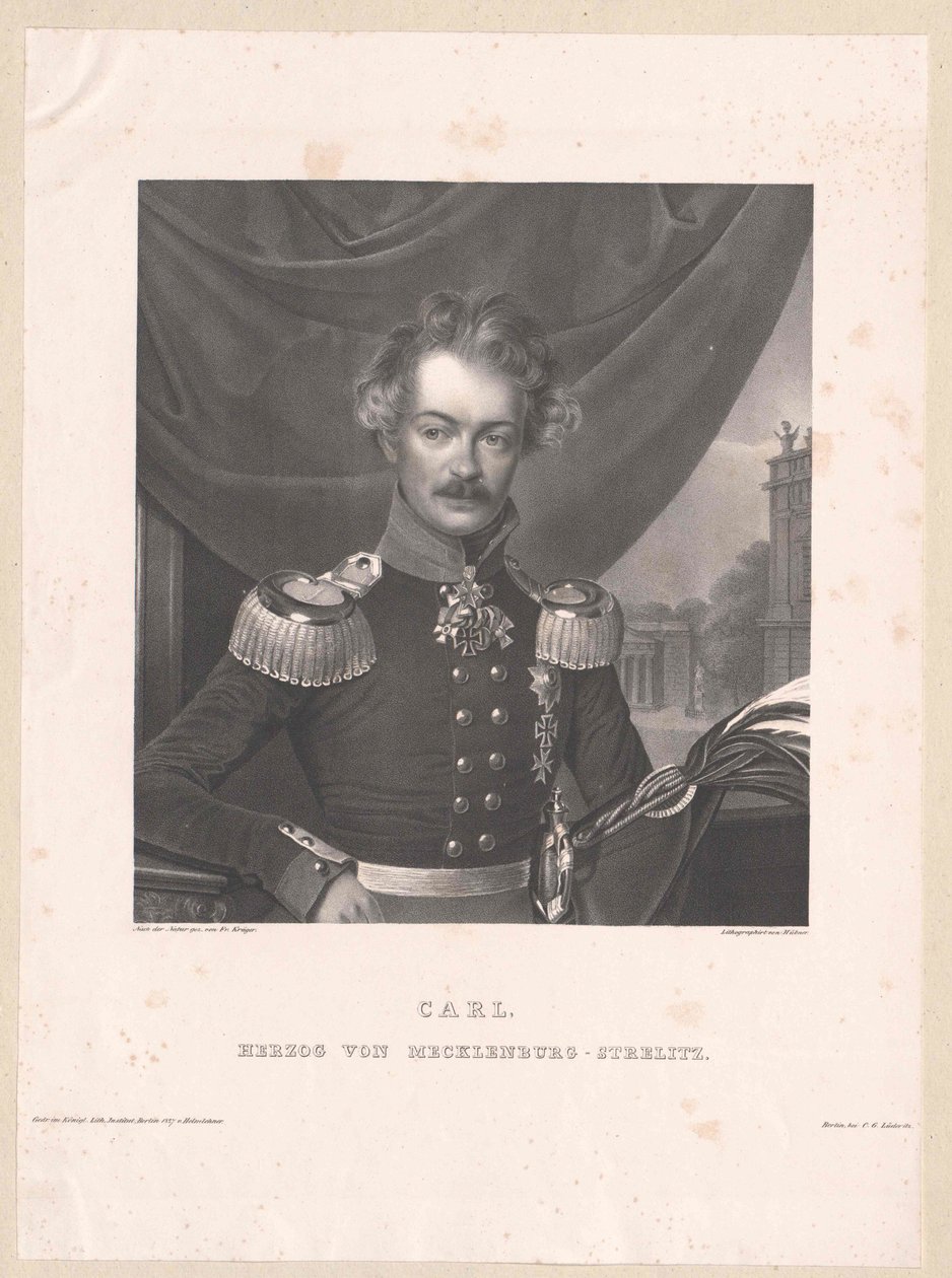 Hertug af Mecklenburg-Strelitz Karl af Artist Unknown