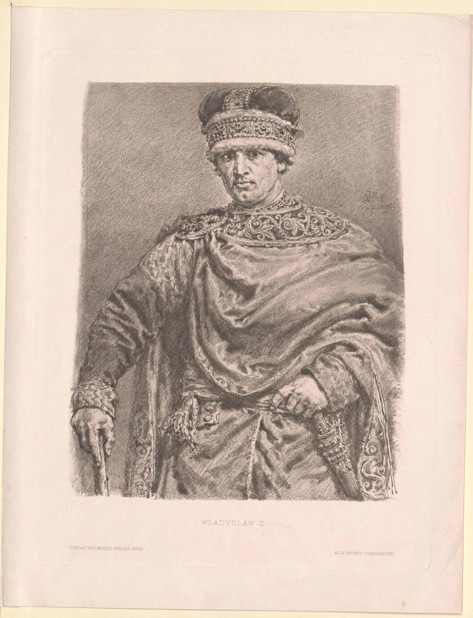 Hertug af Polen Vladislav II af Artist Unknown