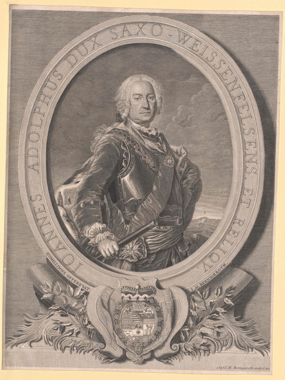 Hertug af Sachsen-Weissenfels Johann Adolf II af Artist Unknown