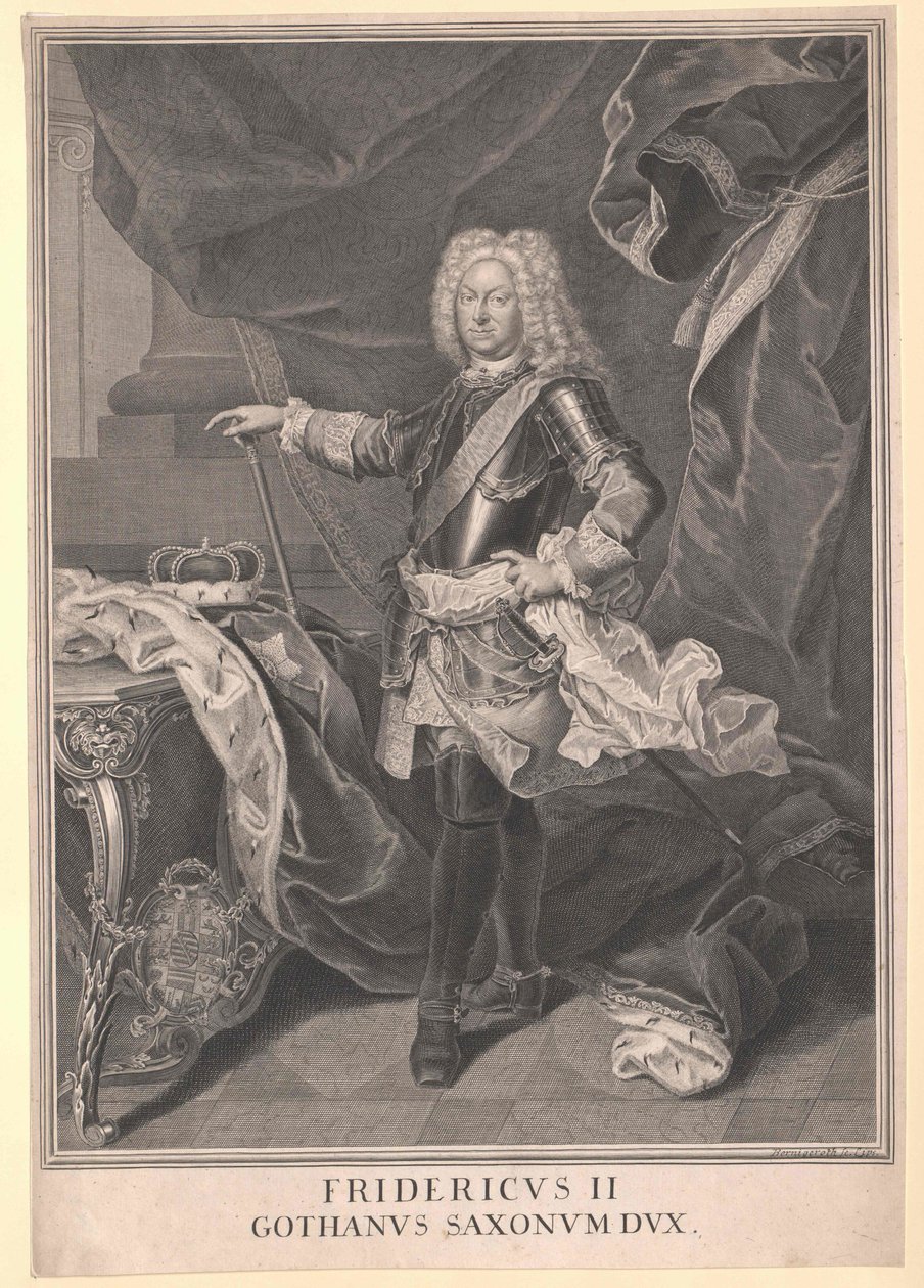Hertug af Sachsen-Gotha Frederik II af Artist Unknown
