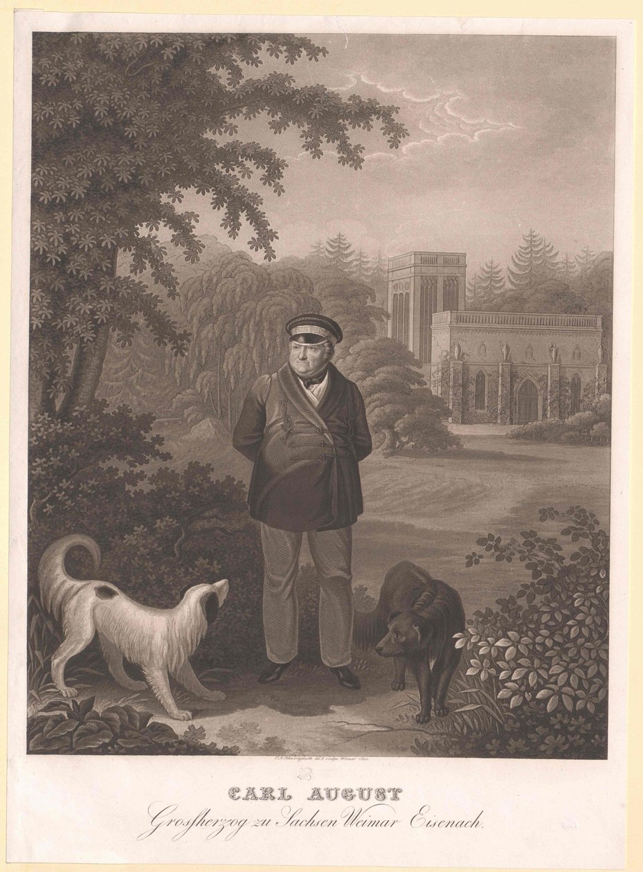 Hertug af Sachsen-Weimar Eisenach Karl August af Artist Unknown