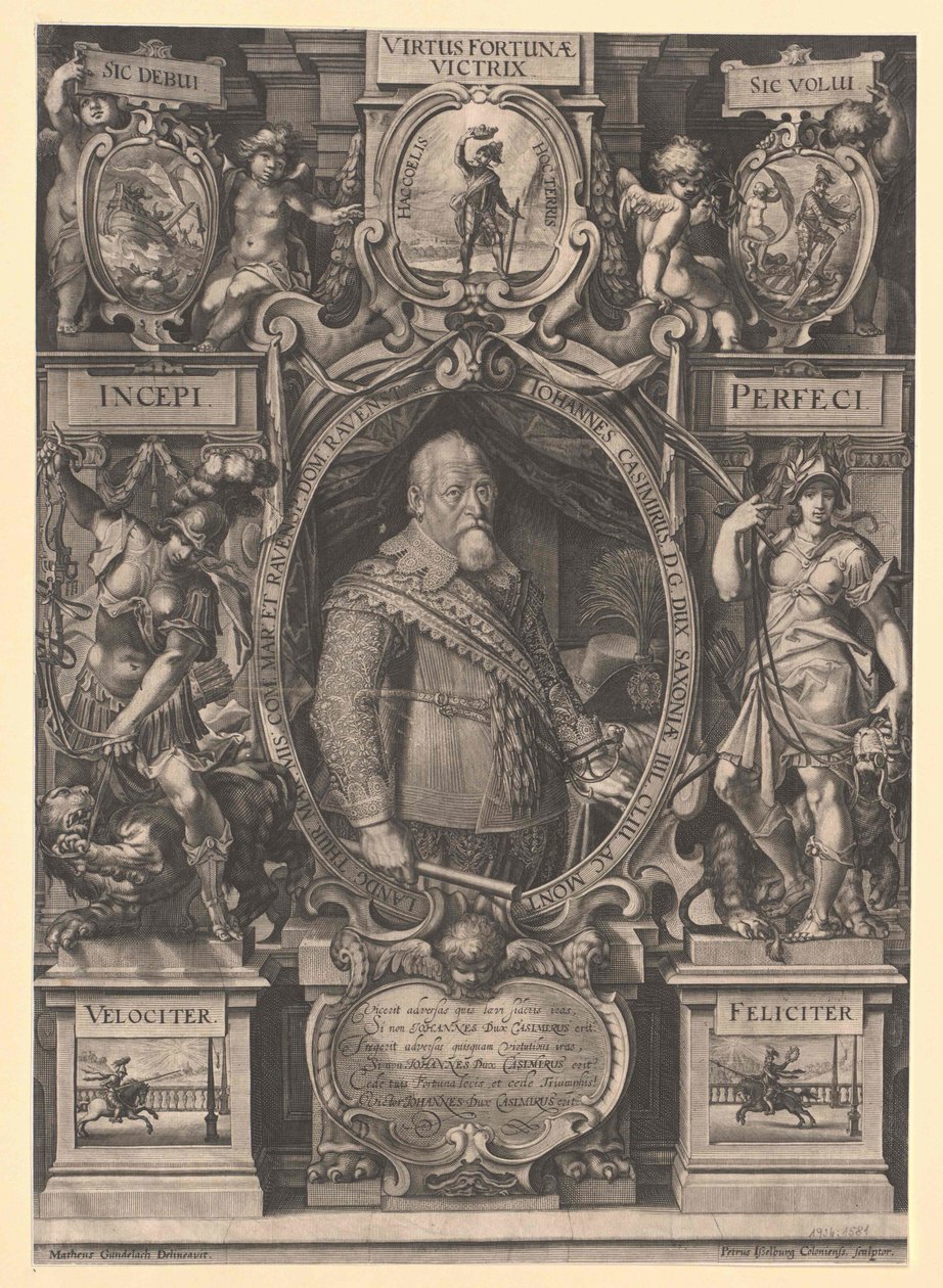Hertug af Sachsen Johann Casimir af Artist Unknown