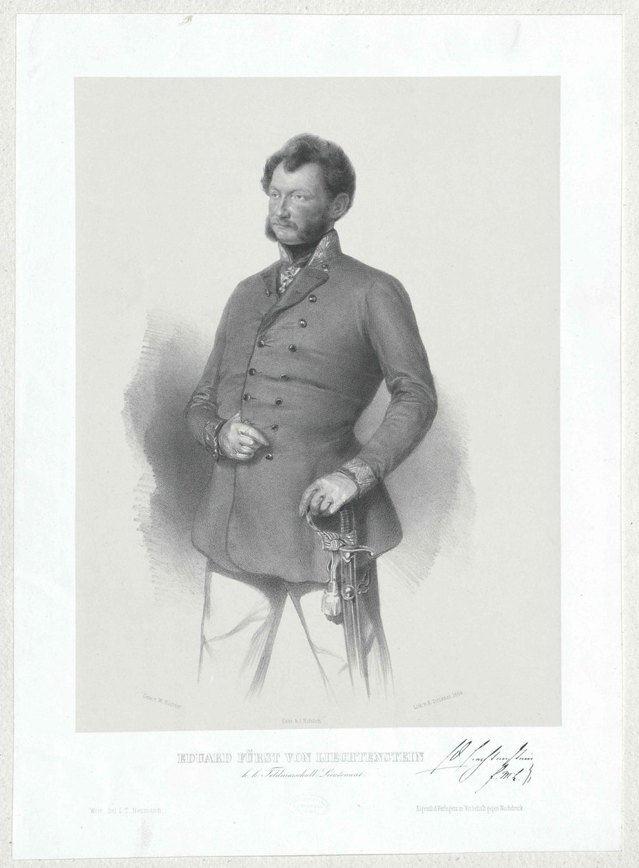Edward greve af Liechtenstein af Artist Unknown