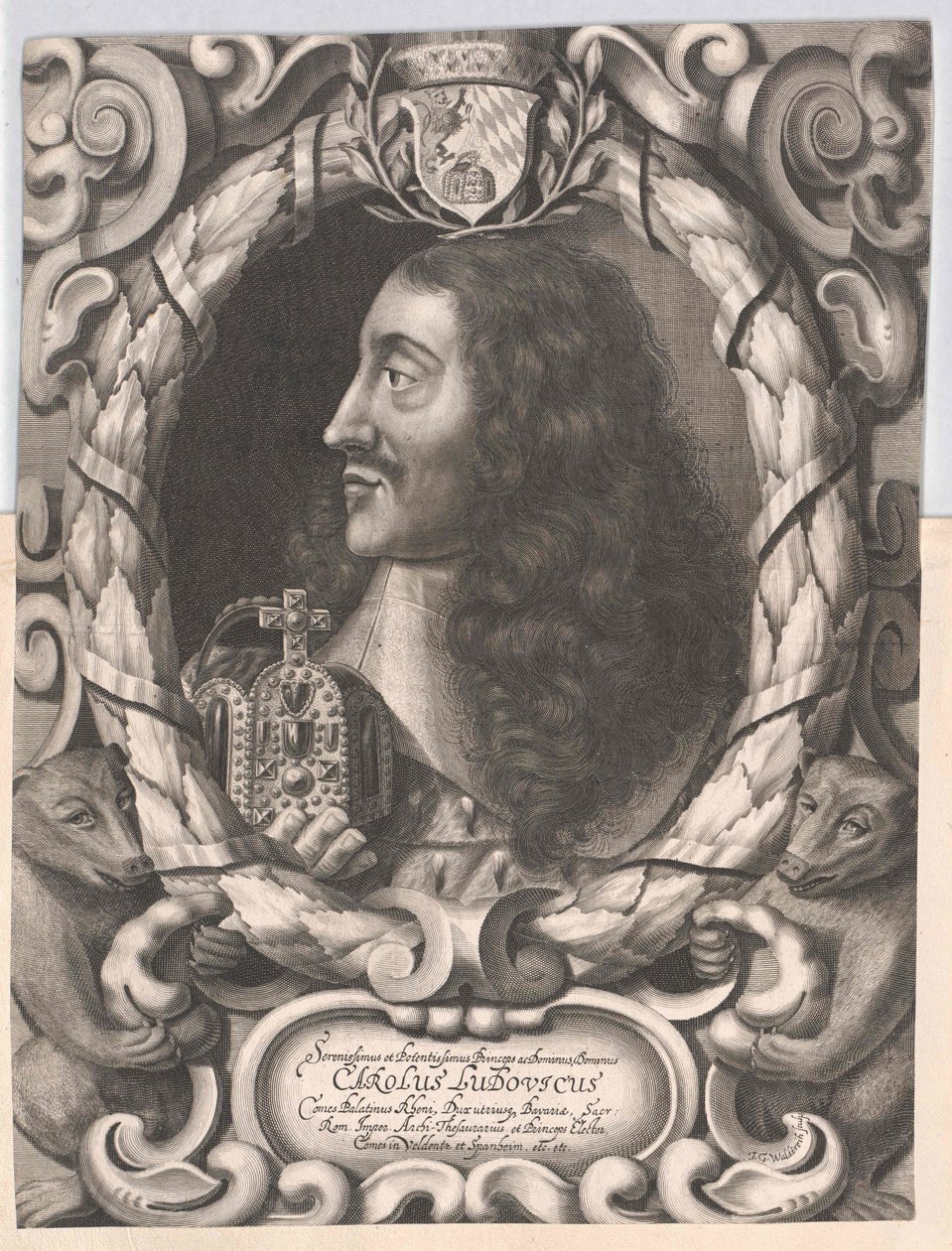 Kurfyrste af Pfalz Karl I Ludwig af Artist Unknown