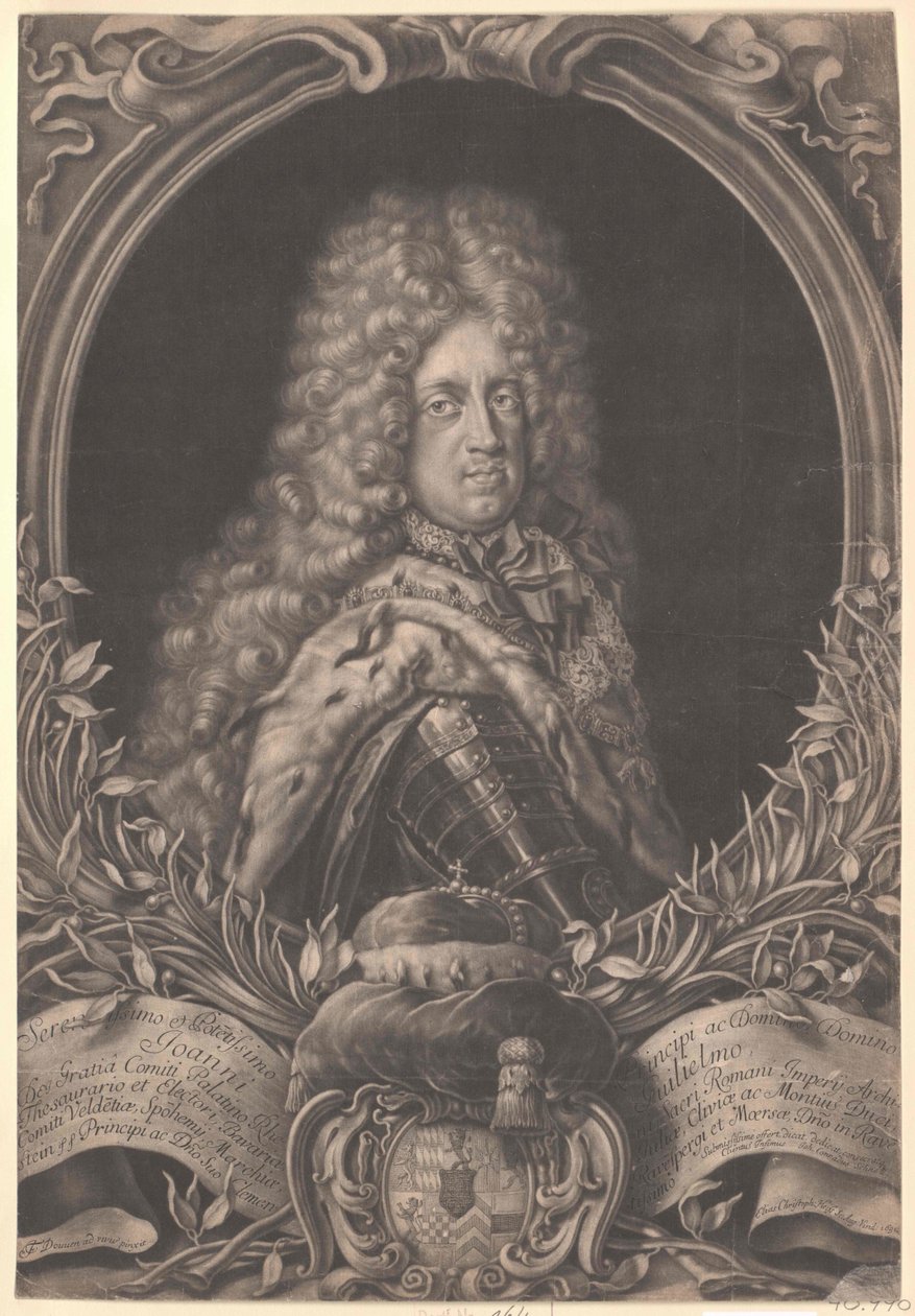 Kurfyrste af Pfalz Johann Wilhelm af Artist Unknown