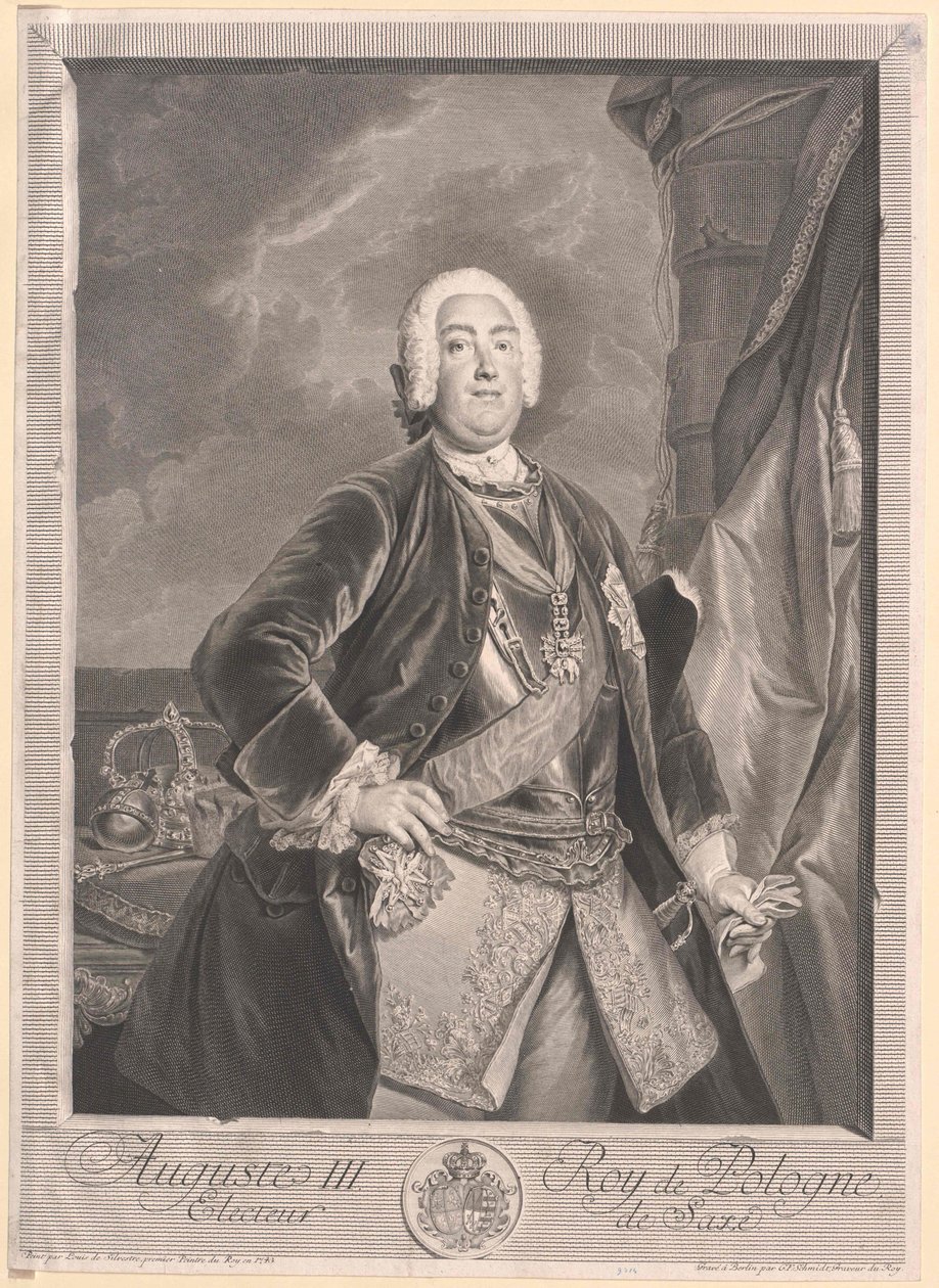 Kurfyrste af Sachsen Frederik August II af Artist Unknown
