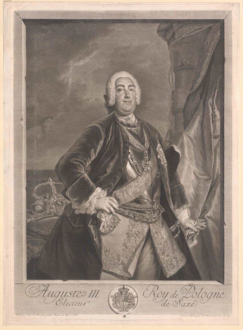 Kurfyrste af Sachsen Frederik August II af Artist Unknown