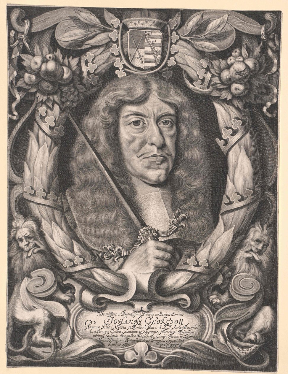 Kurfyrste af Sachsen Johannes Georg II af Artist Unknown