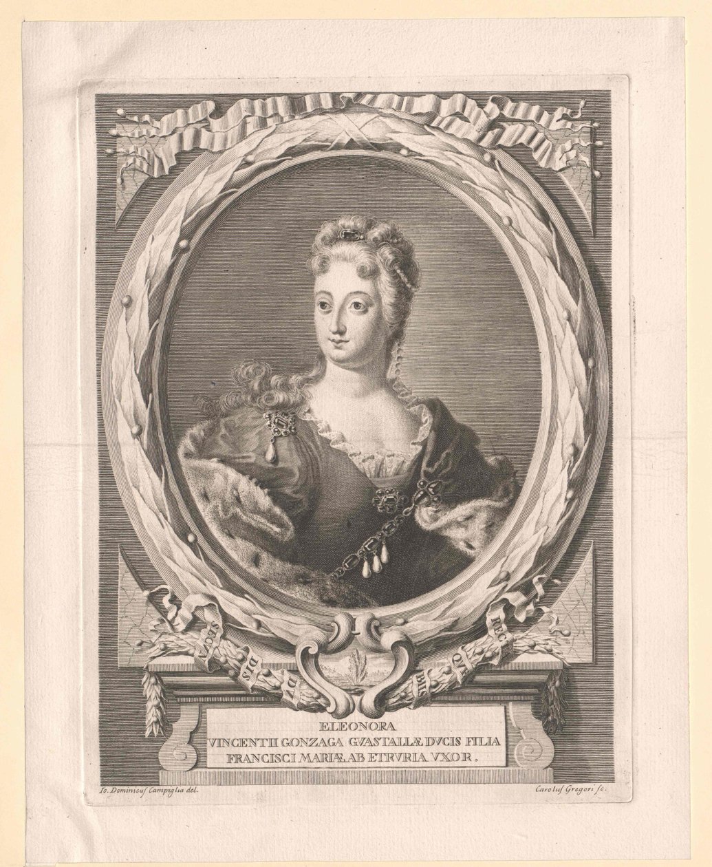 Eleonora Lodovica Gonzaga af Artist Unknown