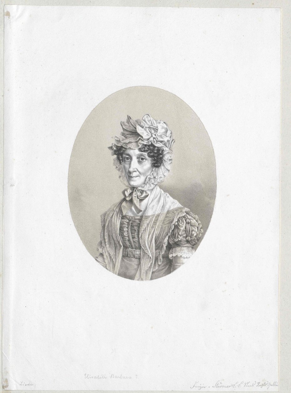 Elisabeth Barbara Baronesse von Testa af Artist Unknown
