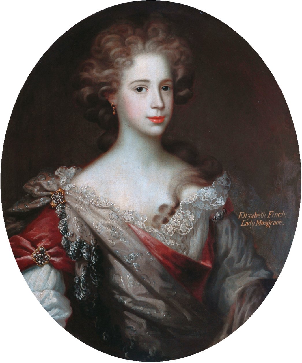 Elizabeth Finch, Lady Musgrave (olie på lærred) af Artist Unknown