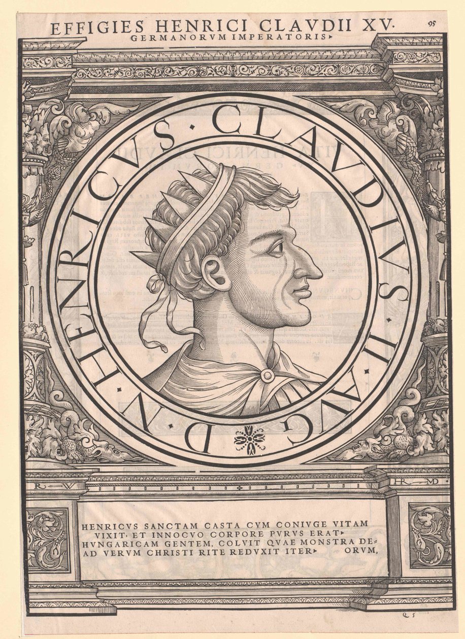 Kejser Henrik II af den hellige af Artist Unknown