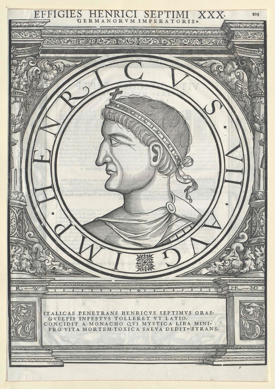 Kejser Henrik VII af Artist Unknown