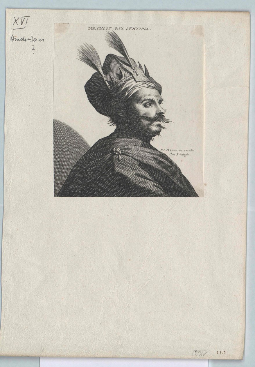 Kejser af Abessinien Amda-Jesus (print) af Artist Unknown