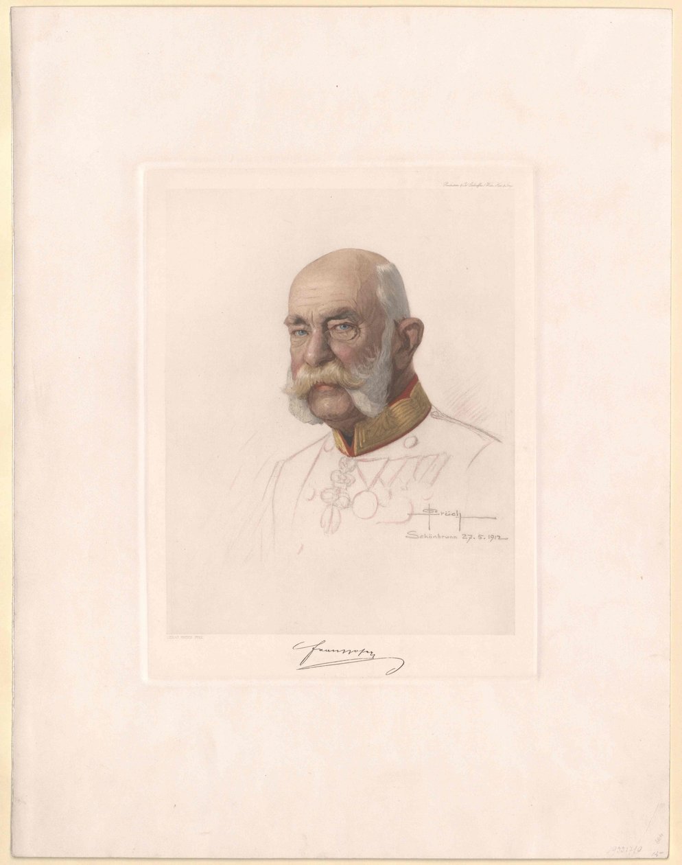 Kejser af Østrig Franz Joseph I af Artist Unknown