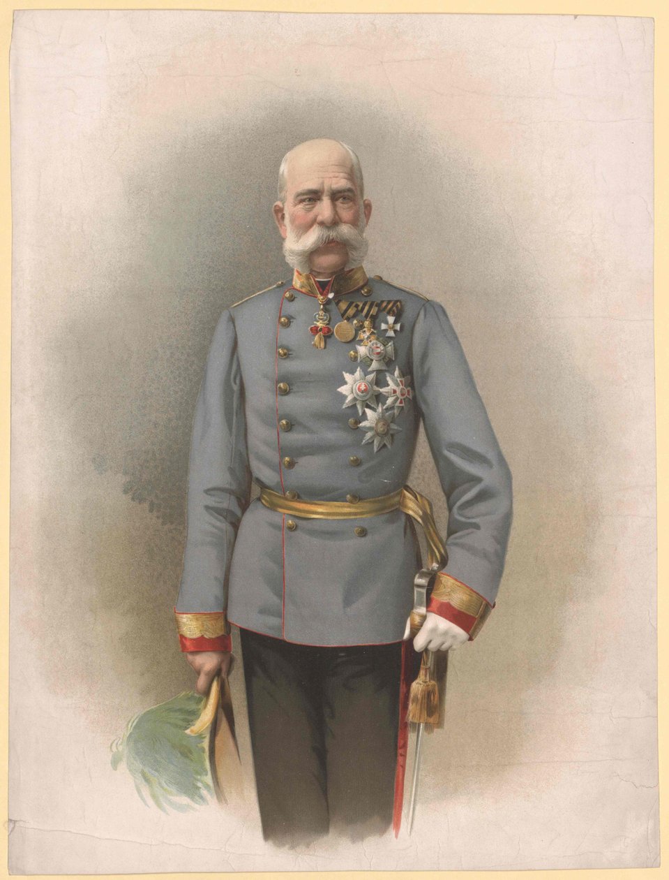 Kejser af Østrig Franz Joseph I af Artist Unknown