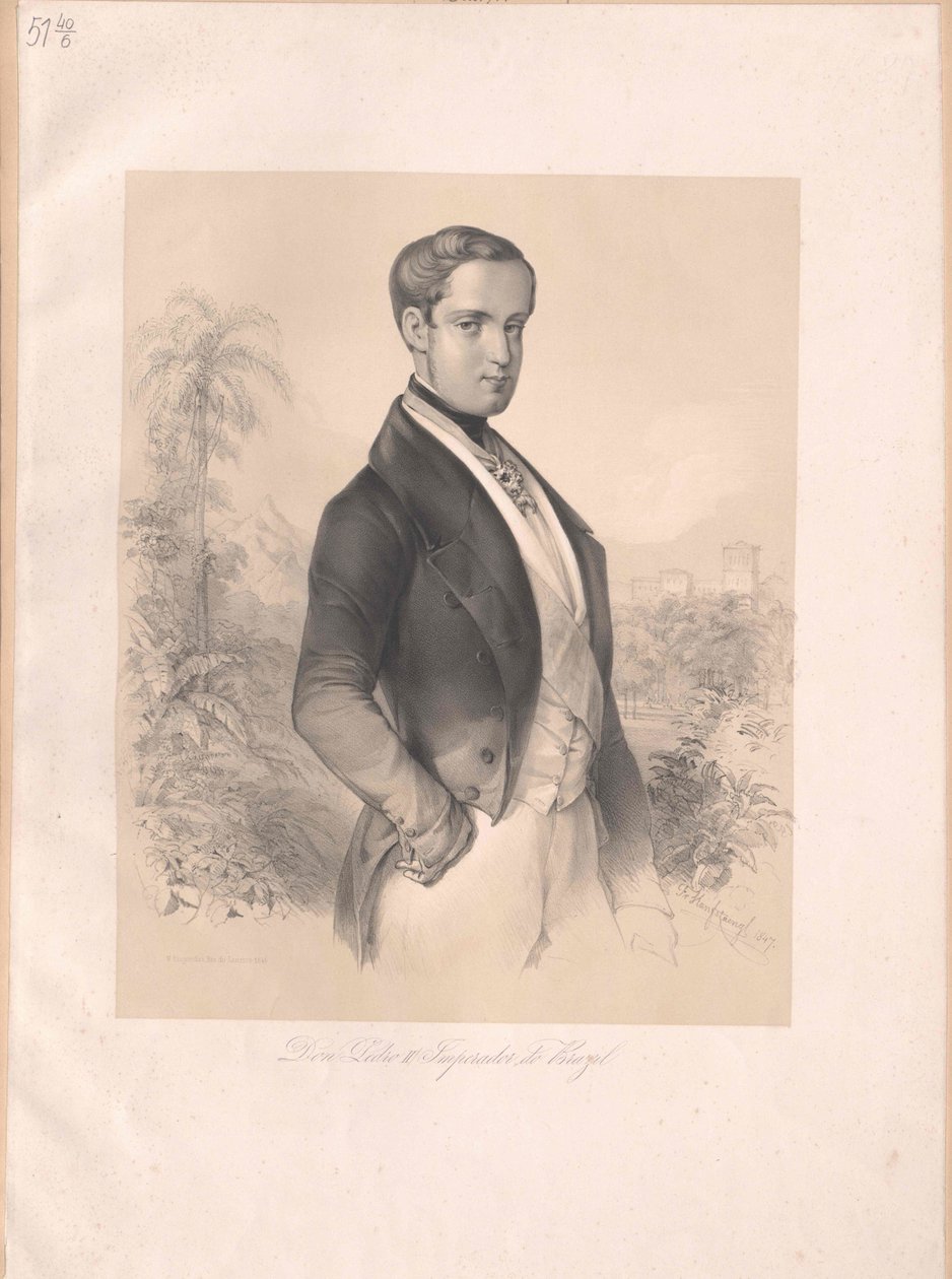 Kejser af Brasilien Peter II af Artist Unknown