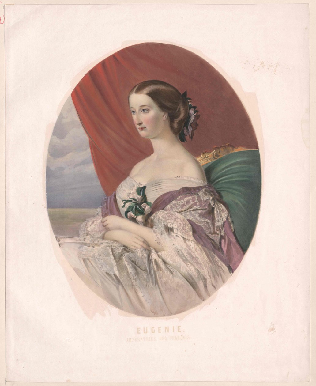 Kejserinde af Frankrig Eugenie af Artist Unknown