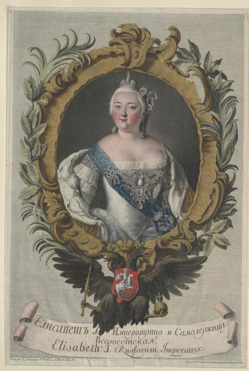 Kejserinde af Rusland Elisabeth af Artist Unknown