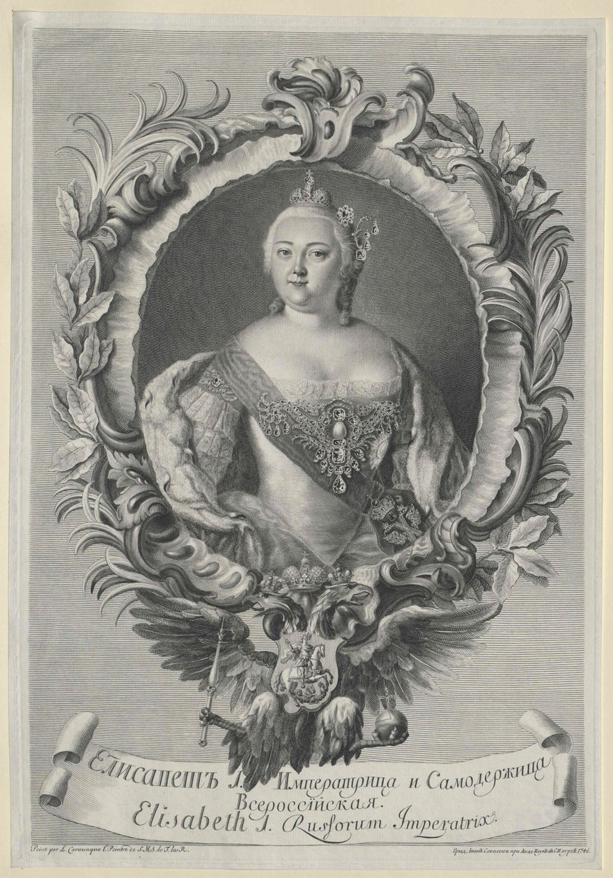 Kejserinde af Rusland Elisabeth af Artist Unknown