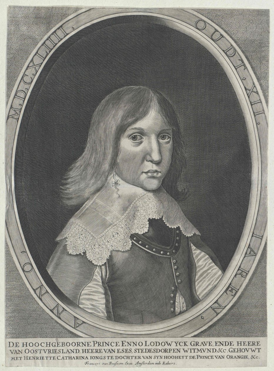Enno Ludwig greve Østfriesland af Artist Unknown