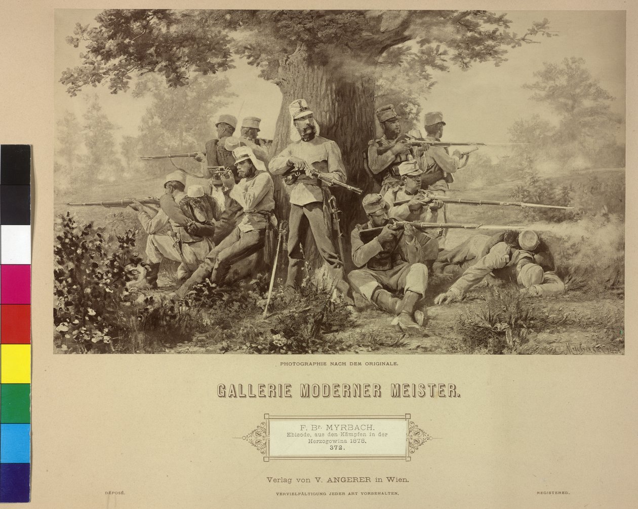 Episode fra kampene i Hercegovina 1878 af Artist Unknown