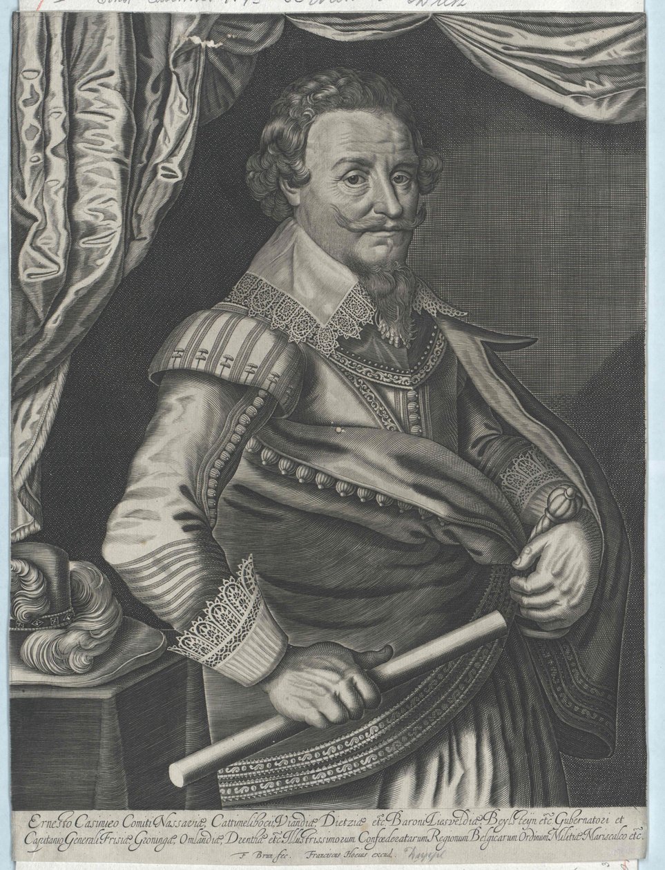 Ernst Casimir greve af Nassau-Dietz af Artist Unknown