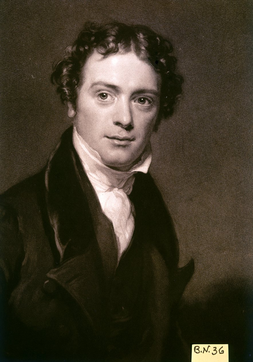 FARADAY Michael, engelsk fysiker og kemiker . af Artist Unknown