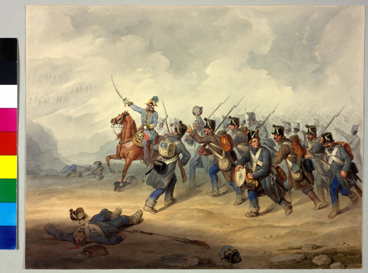 FML Franz Henry greve Schlik i slaget af Artist Unknown