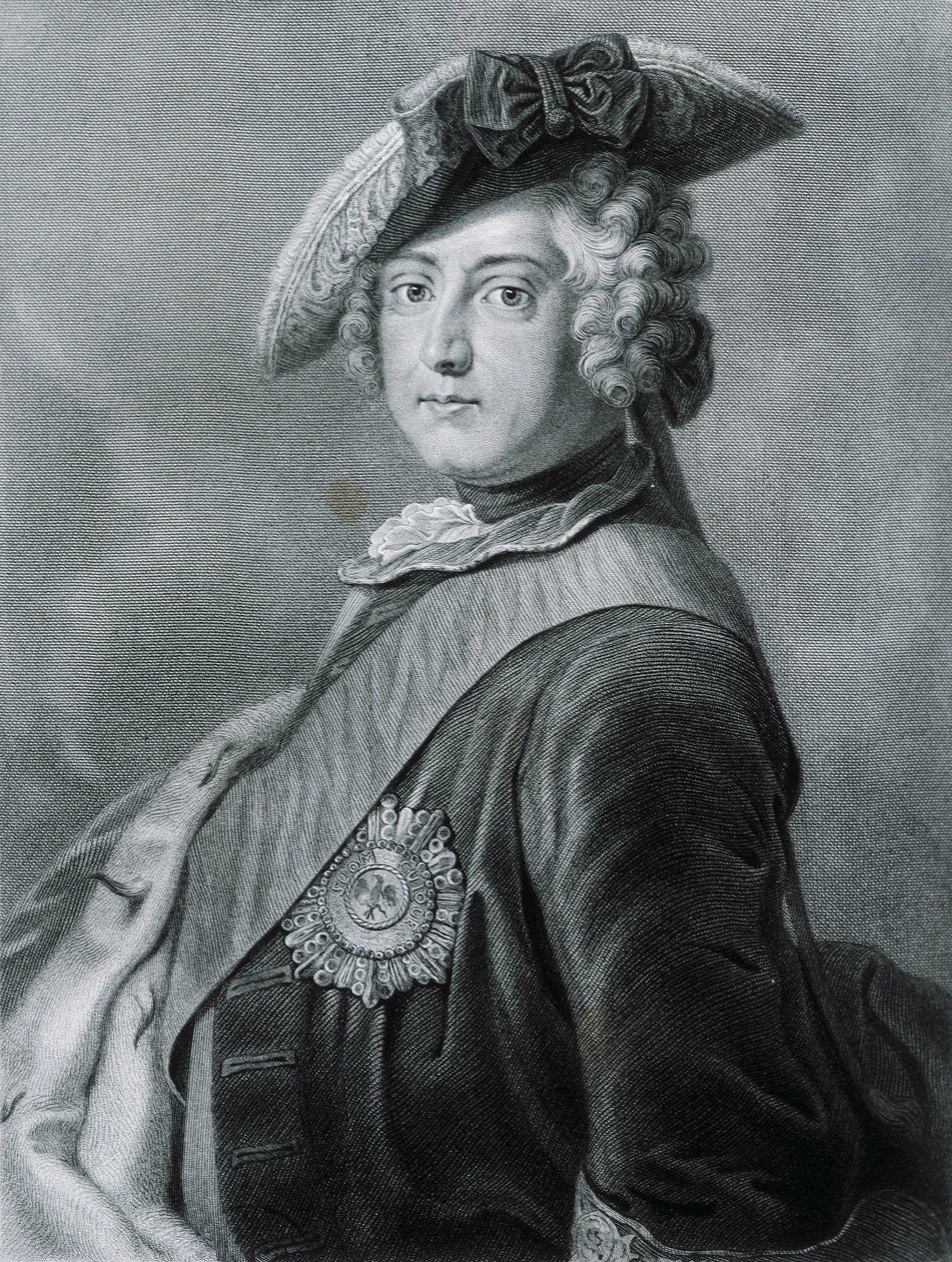 FREDERICK II "Geaten" (1712-1786). Konge af Preussen (1740-1786). af Artist Unknown
