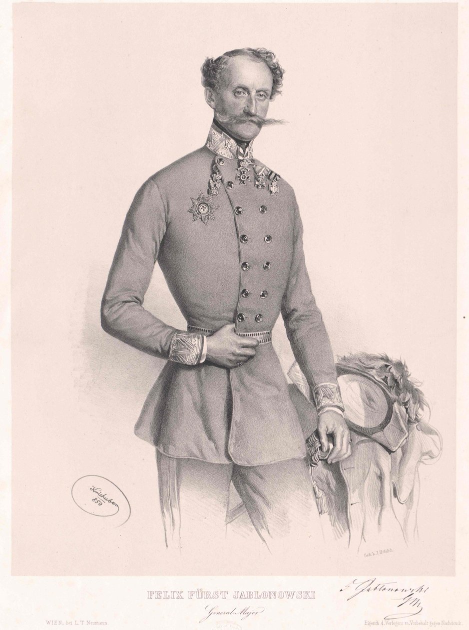 Felix greve Jablonovsky af Artist Unknown