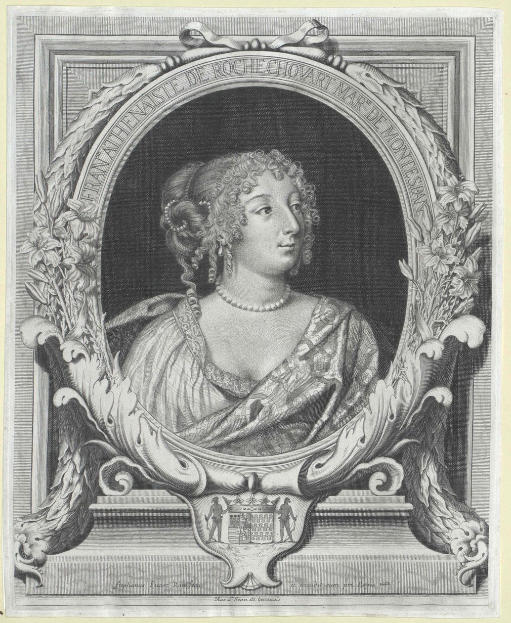 Fran006f0069s Ath006e0061is marquise de Montespan (tryk) af Artist Unknown