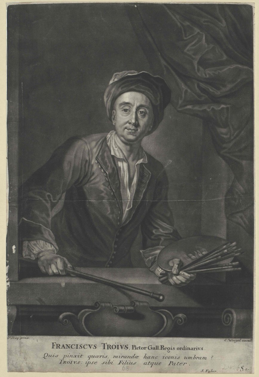 Fran006f0069s de Troy af Artist Unknown