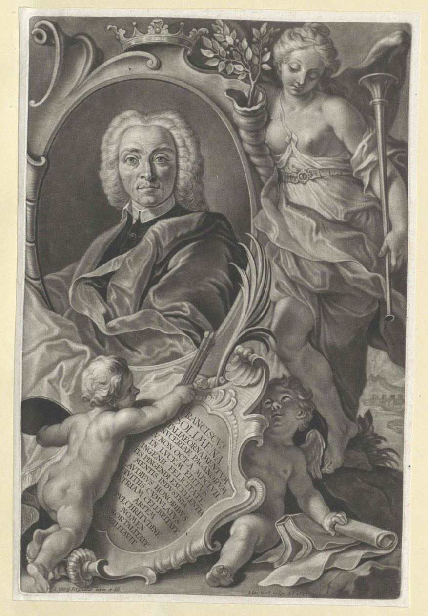 Francesco Solimena (tryk) af Artist Unknown
