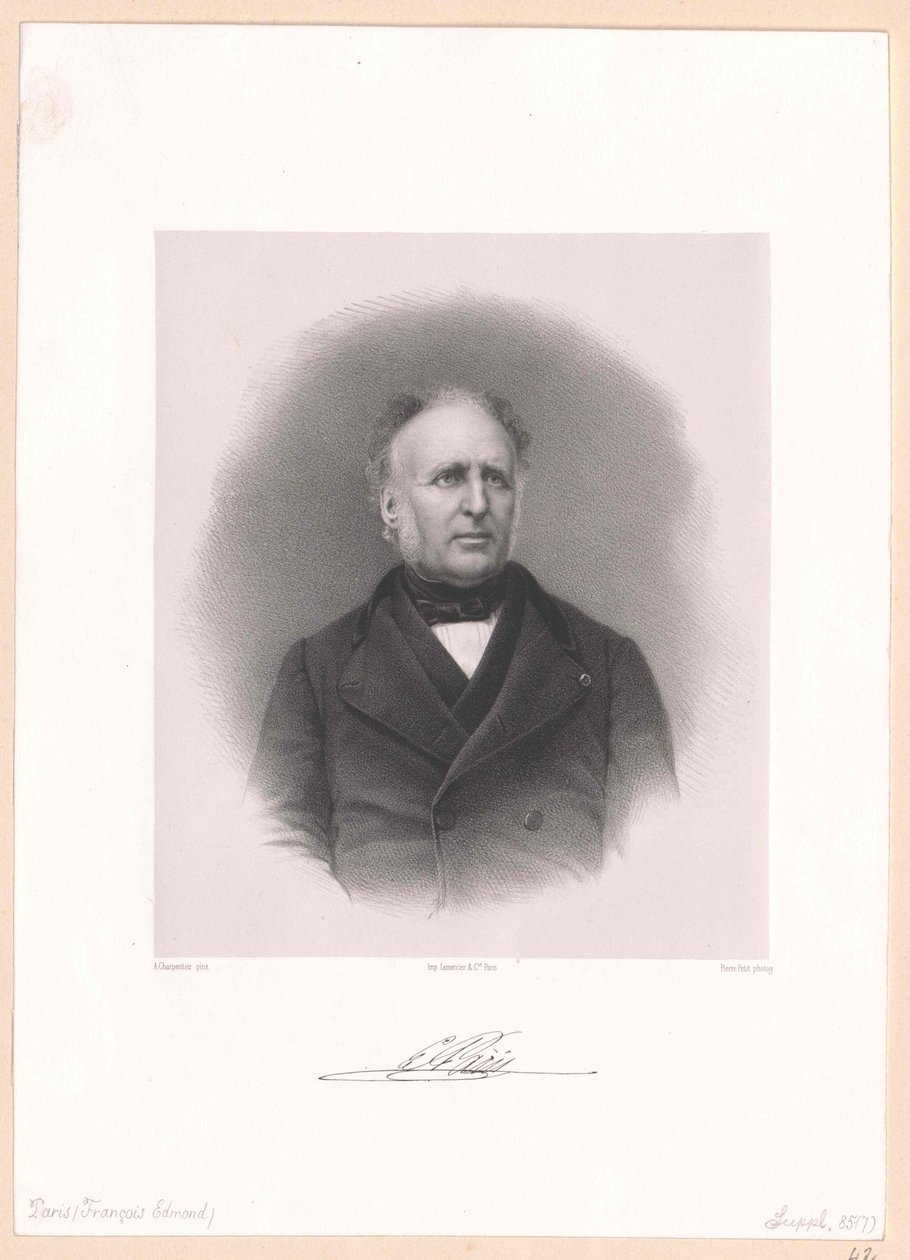Francois Edmond Paris af Artist Unknown