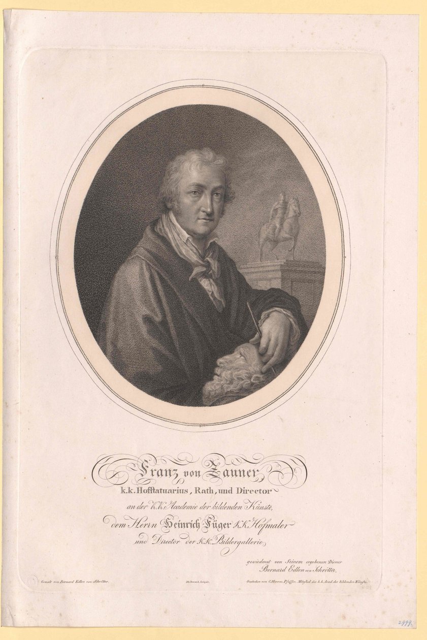 Franz Anton von Zauner af Artist Unknown