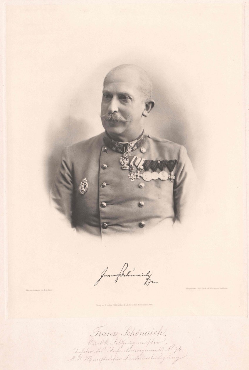 Franz Baron Schoenaich (tryk) af Artist Unknown