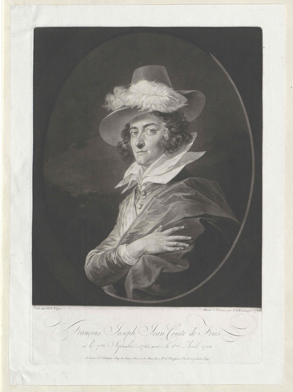 Franz Joseph Johann Fries af Artist Unknown