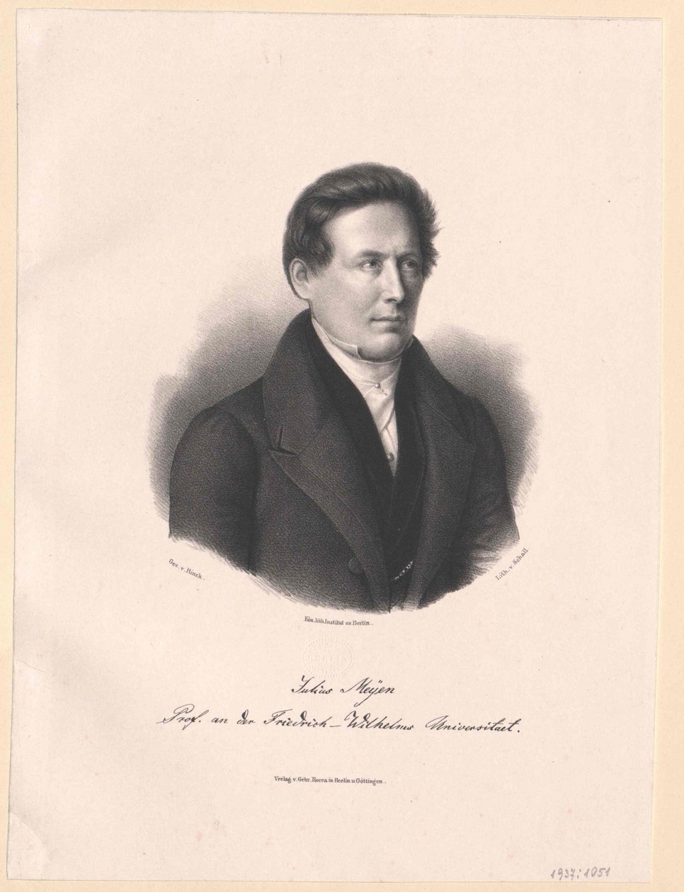 Franz Julius Ferdinand Meyen (tryk) af Artist Unknown