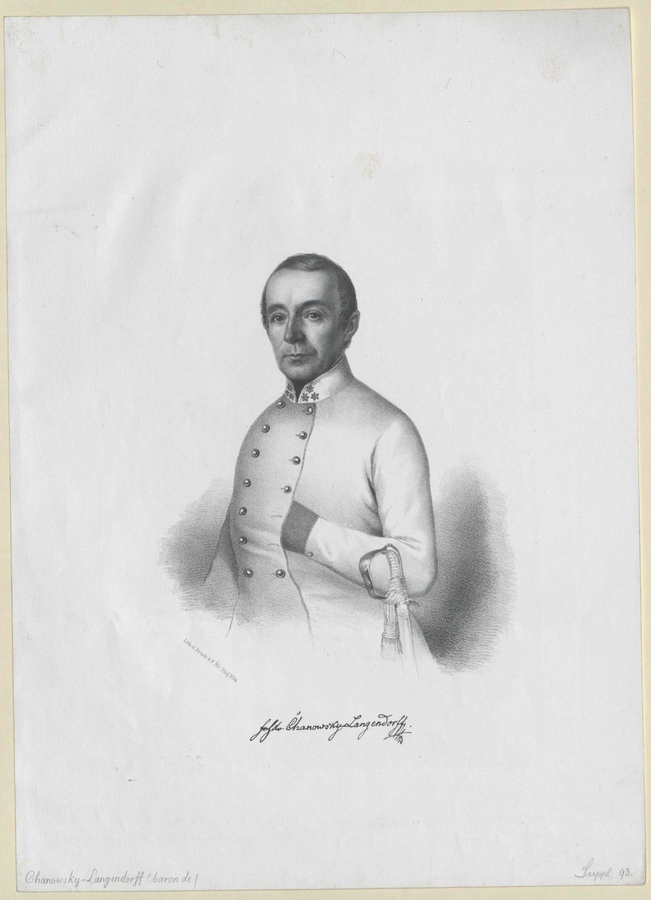 Franz Xavier baron Chanowsky-Langendorff af Artist Unknown