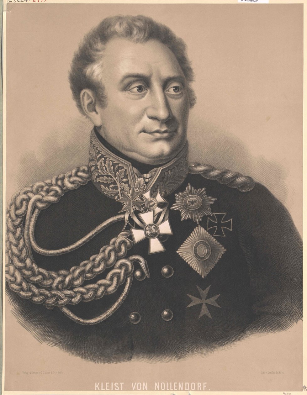 Frederic Henry greve Brill von Nollendorf (print) af Artist Unknown
