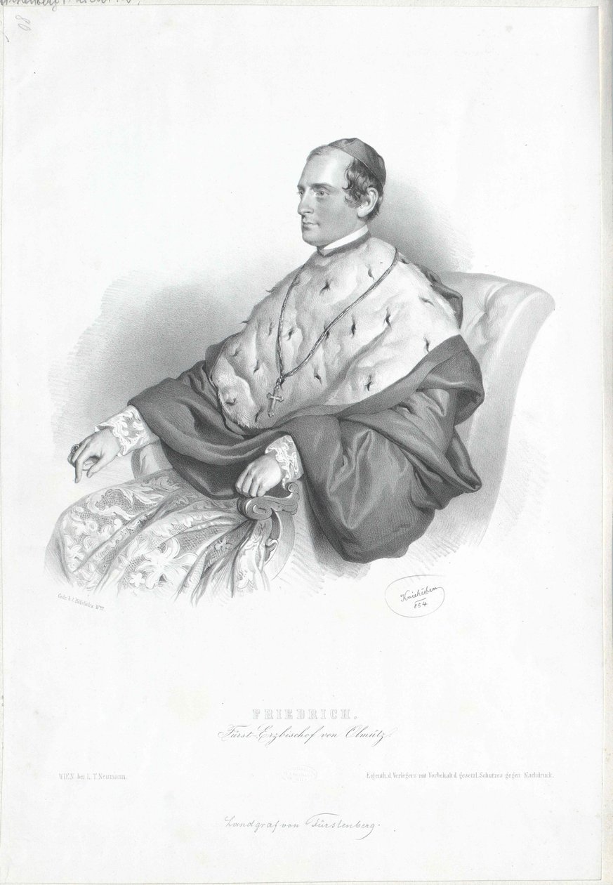 Frederick Egon landgrave Fuerstenberg af Artist Unknown