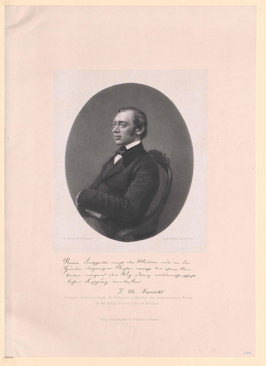 Frederick Theodor von Frerichs af Artist Unknown