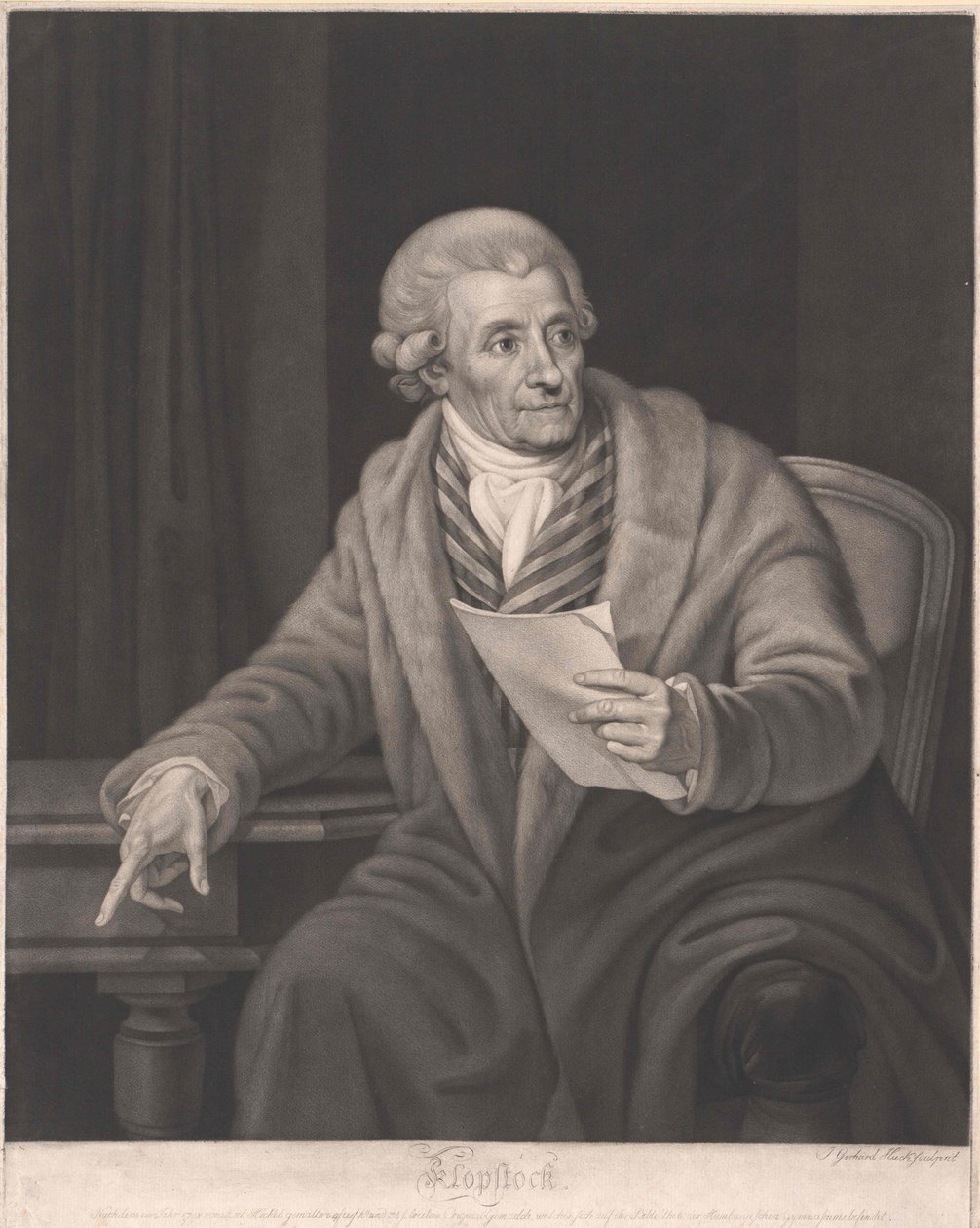 Friedrich Gottlieb Klopstock af Artist Unknown