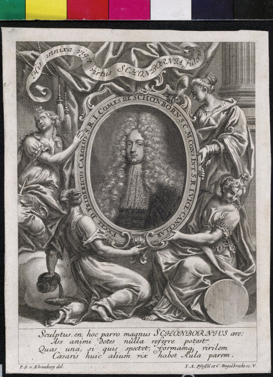 Friedrich Karl Graf Schoenborn (print) af Artist Unknown