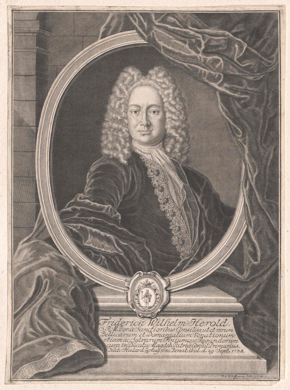 Friedrich Wilhelm Herold (tryk) af Artist Unknown