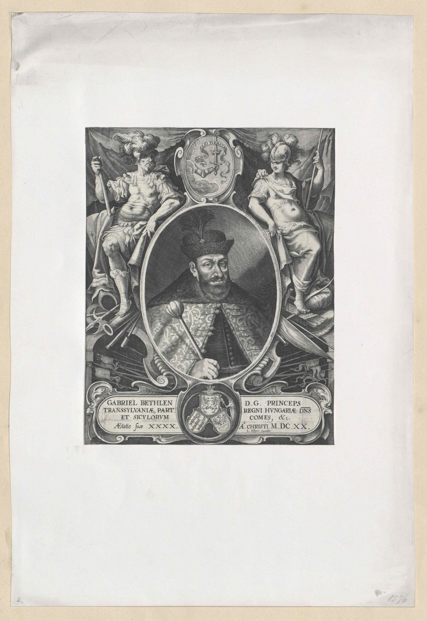 Gabriel Bethlen fra Iktar af Artist Unknown