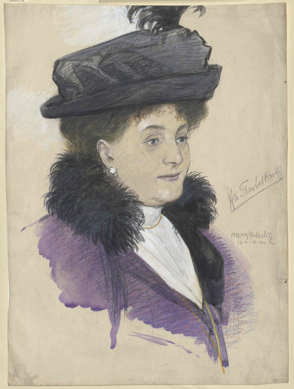 Gabriele prinsesse Lobkowitz af Artist Unknown