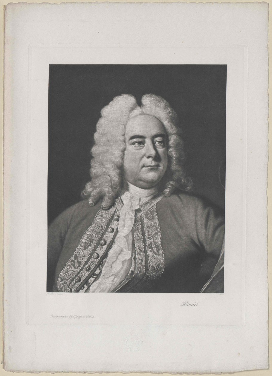 Georg Friedrich Haendel (tryk) af Artist Unknown