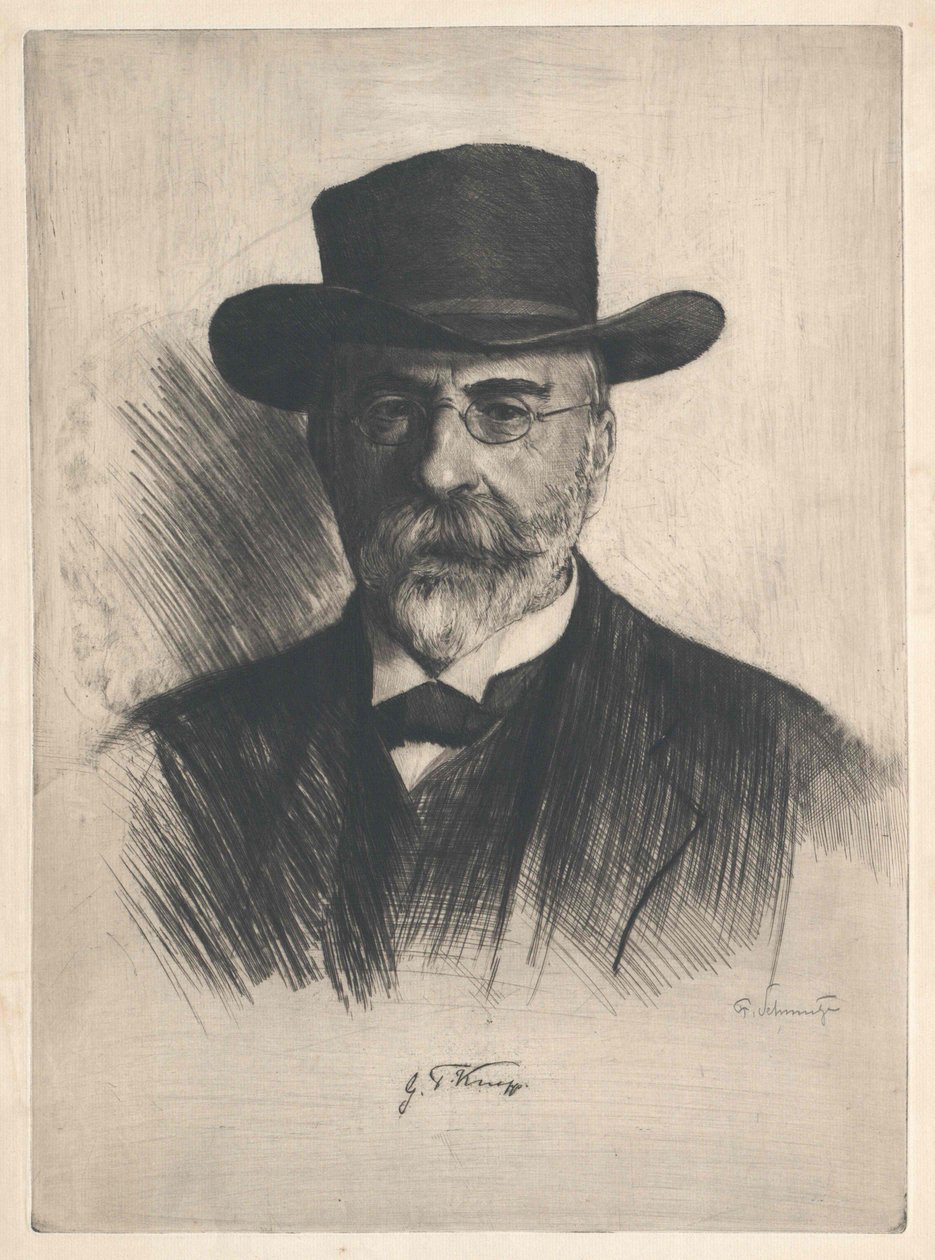 Georg Friedrich Knapp af Artist Unknown